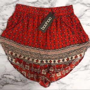 Flowy Printed High Waist Shorts NWT XS